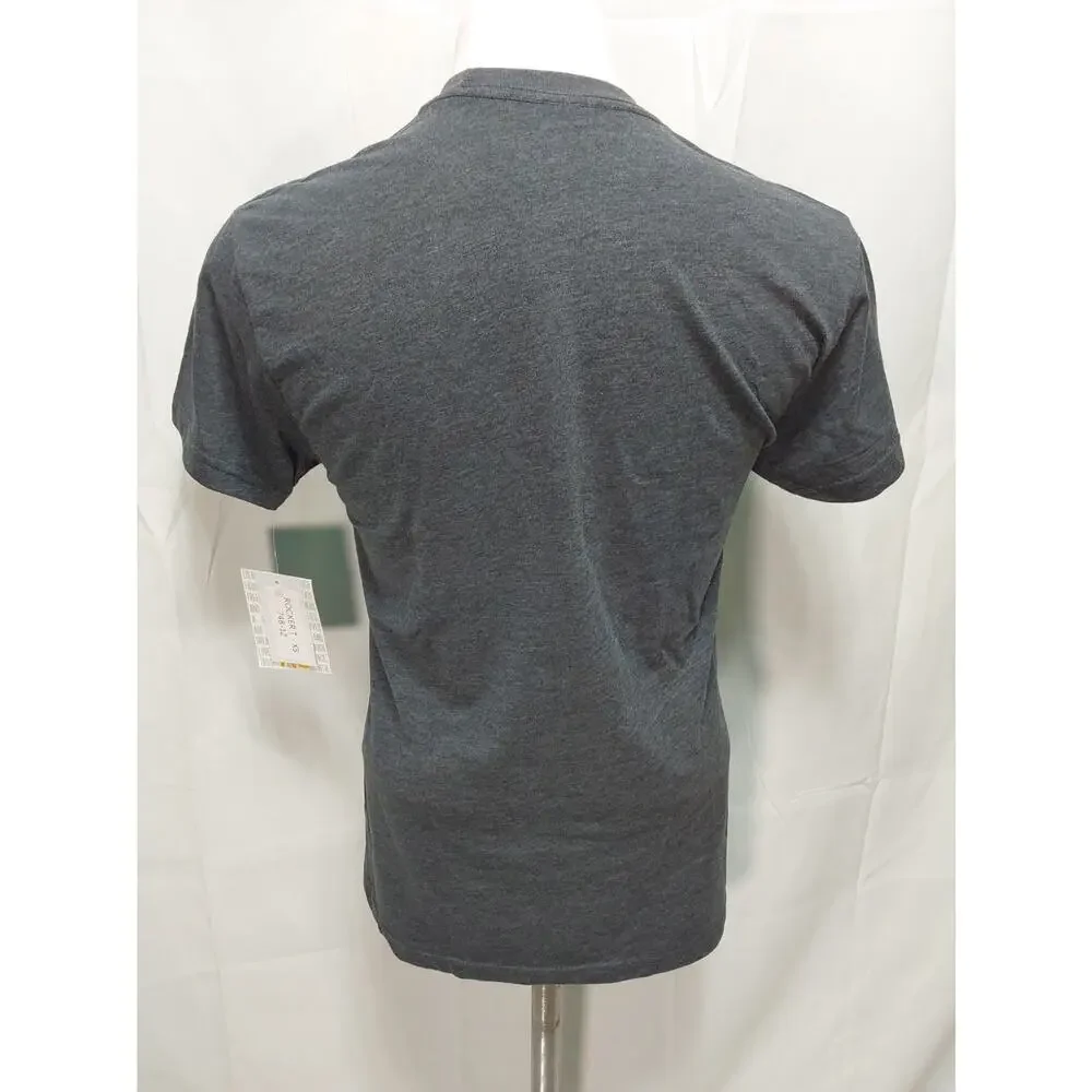 LuLaRoe Rocker T XS Gray Ghost Holding Flowers T-Shirt #L222 - Picture 3 of 6